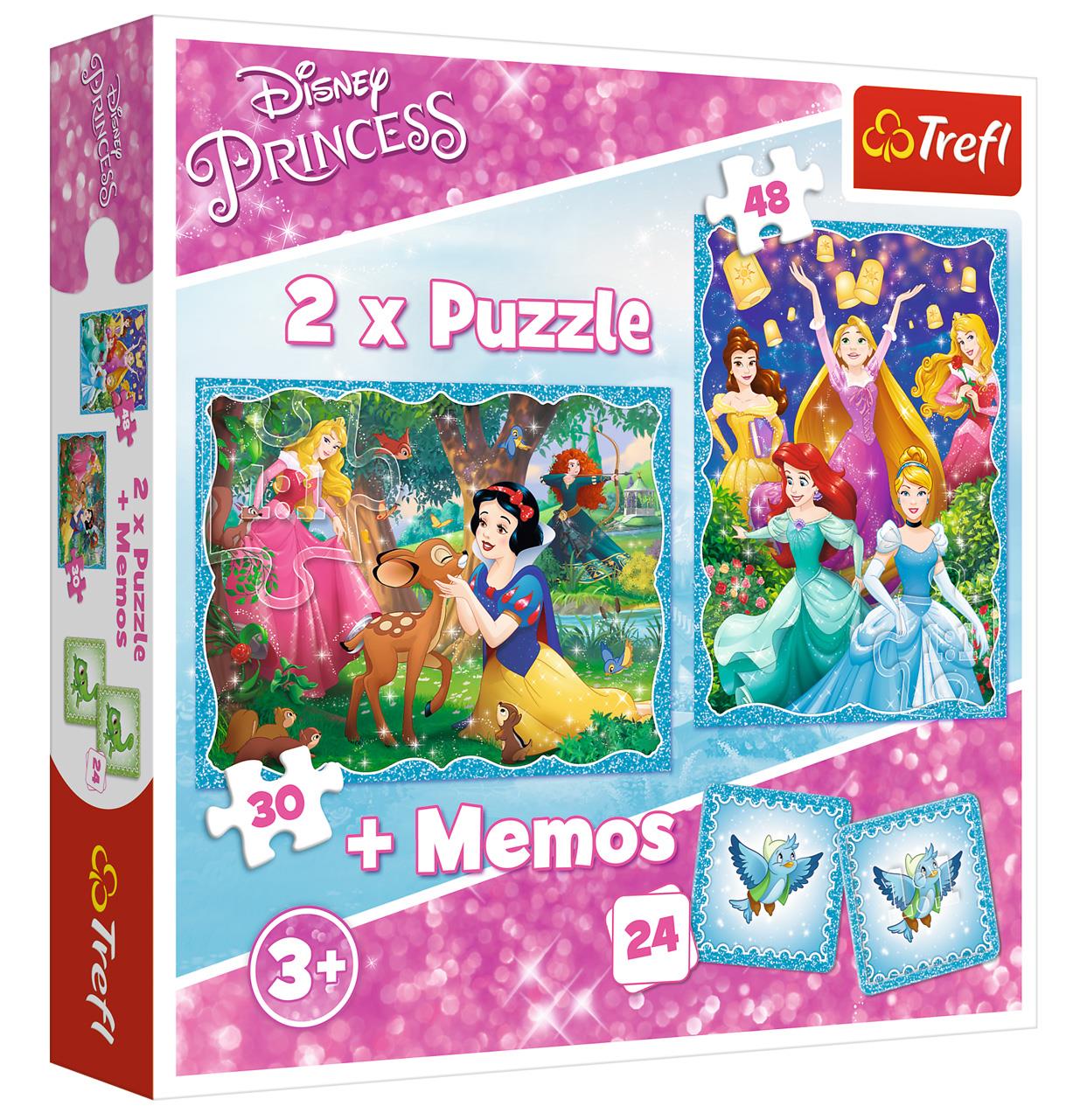 Trefl Çocuk Puzzle 90604 Mickey Fun With Friends, Disney 2 in 1 + Memos Puzzle