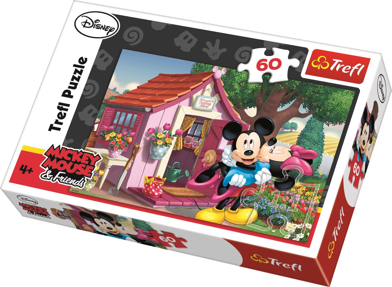 Trefl Çocuk Puzzle 17285 Mickey And Minnie In The Garden, Disney 60 Parça Puzzle