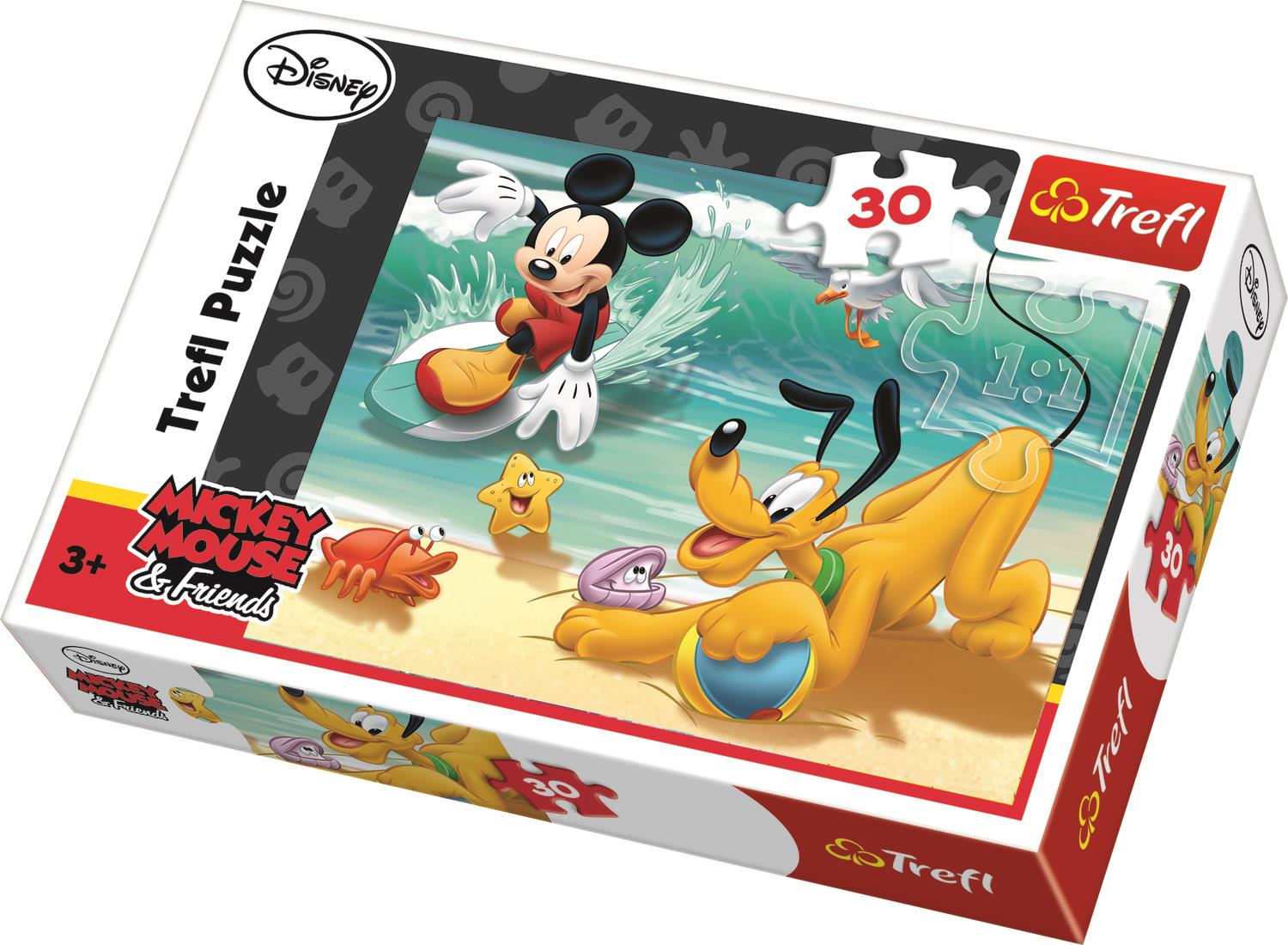Trefl Çocuk Puzzle 18207 Mickey And Pluto At The Beach, Disney 30 Parça Puzzle
