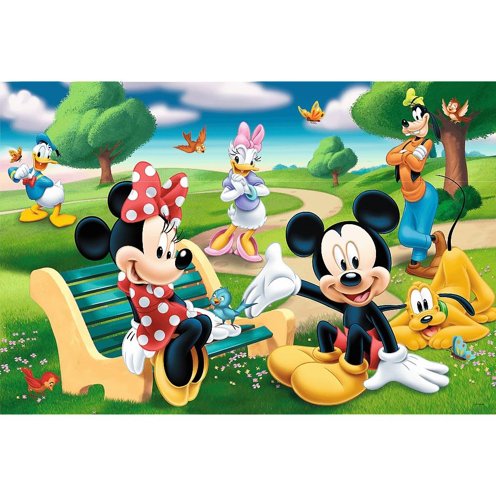 Trefl Çocuk Puzzle 14220 Minnie Mouse Camping, Disney 24 Parça Maxi Puzzle