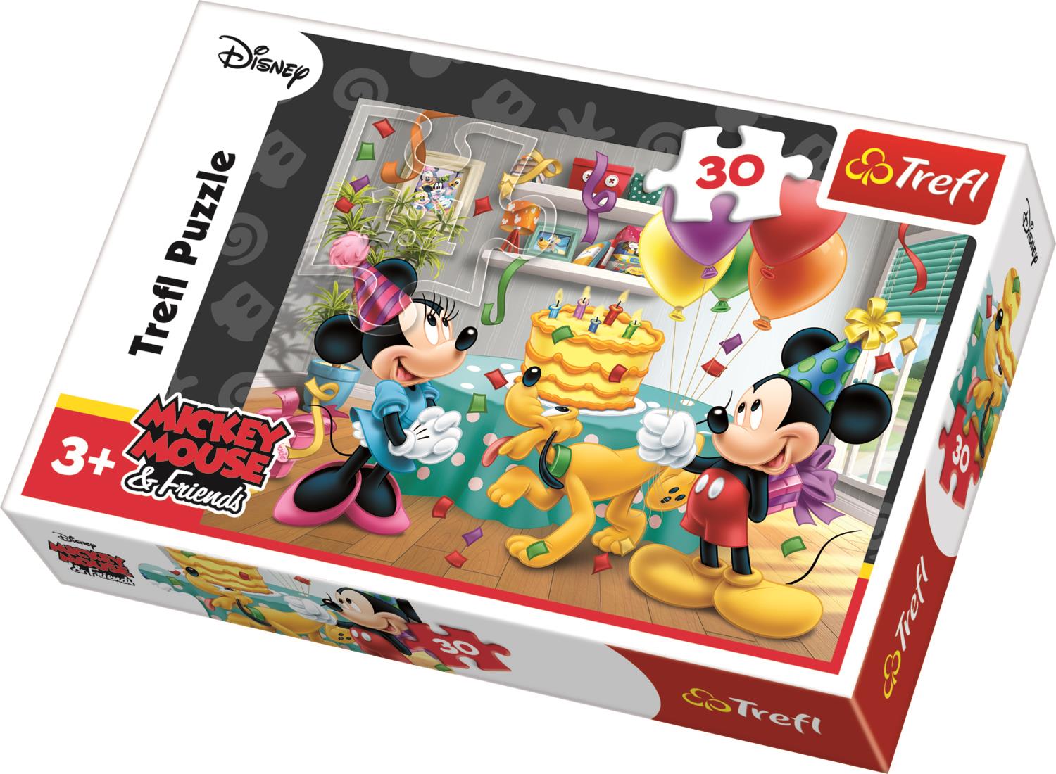 Trefl Çocuk Puzzle 18211 Mickey Mouse & Friends Birthday Cake, Disney 30 Parça Puzzle