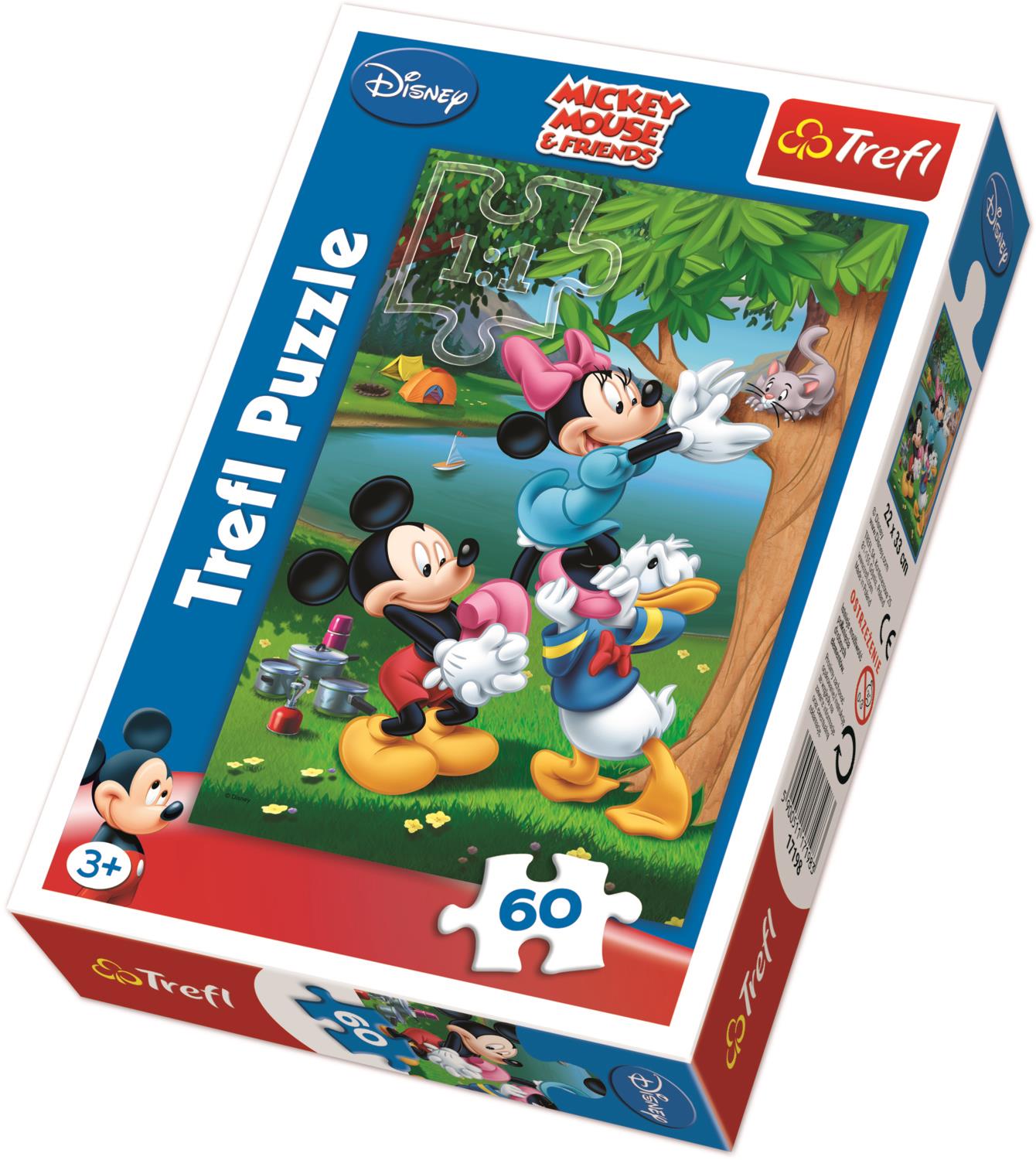 Trefl Çocuk Puzzle 17198 Mickey Mouse & Friends Picnic With Donald, Disney 60 Parça Puzzle