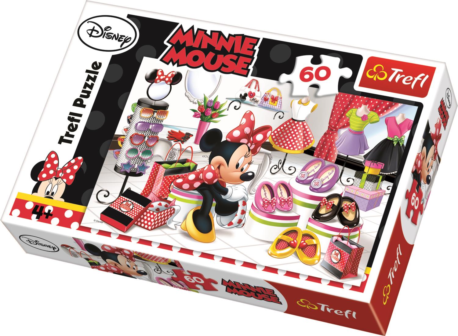 Trefl Çocuk Puzzle 17225 Minnie Crazy Shopping, Disney 60 Parça Puzzle