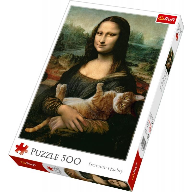 Trefl Puzzle 37294 Mona Lisa And Purring Kitty 500 Parça Puzzle