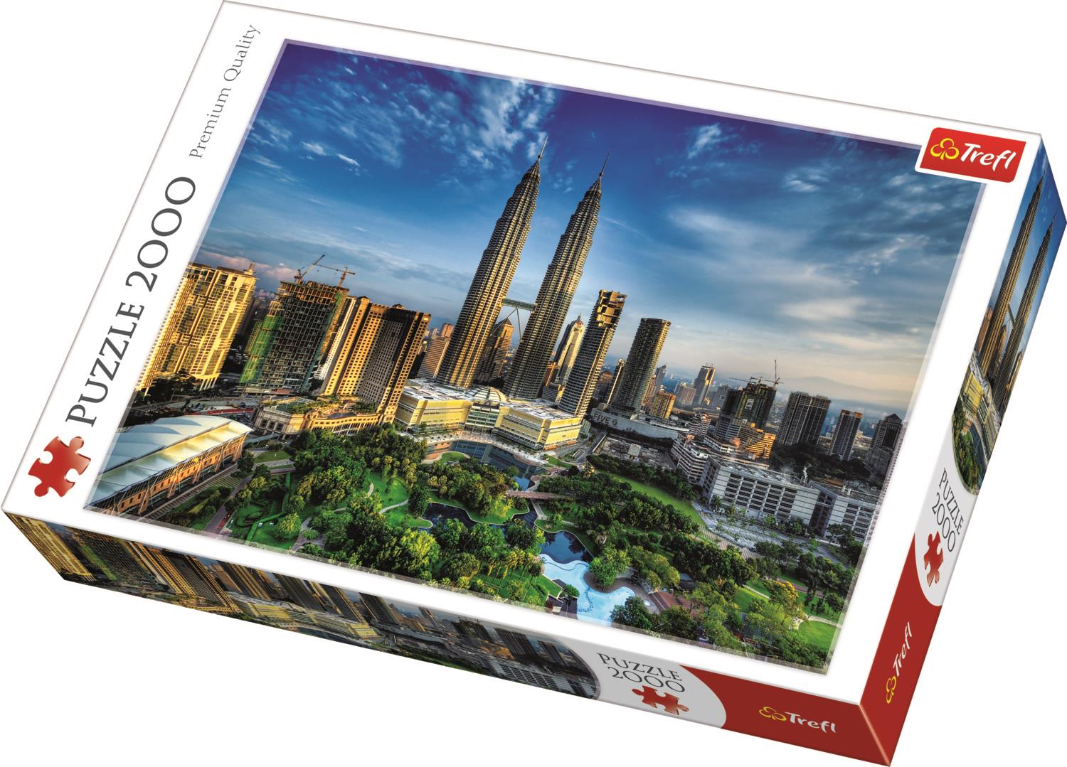 Trefl Puzzle 27075 Petronas Twin Towers 2000 Parça Puzzle