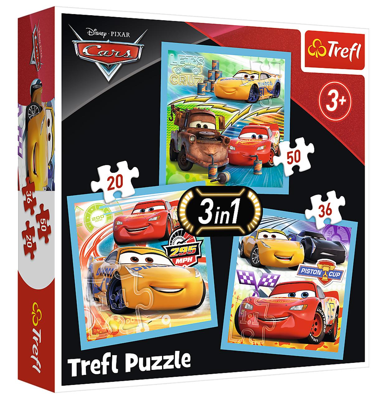 Trefl Çocuk Puzzle 34846 Mickey Mouse with Friends / Disney St 20+36+50 Parça 3 in 1 Puzzle