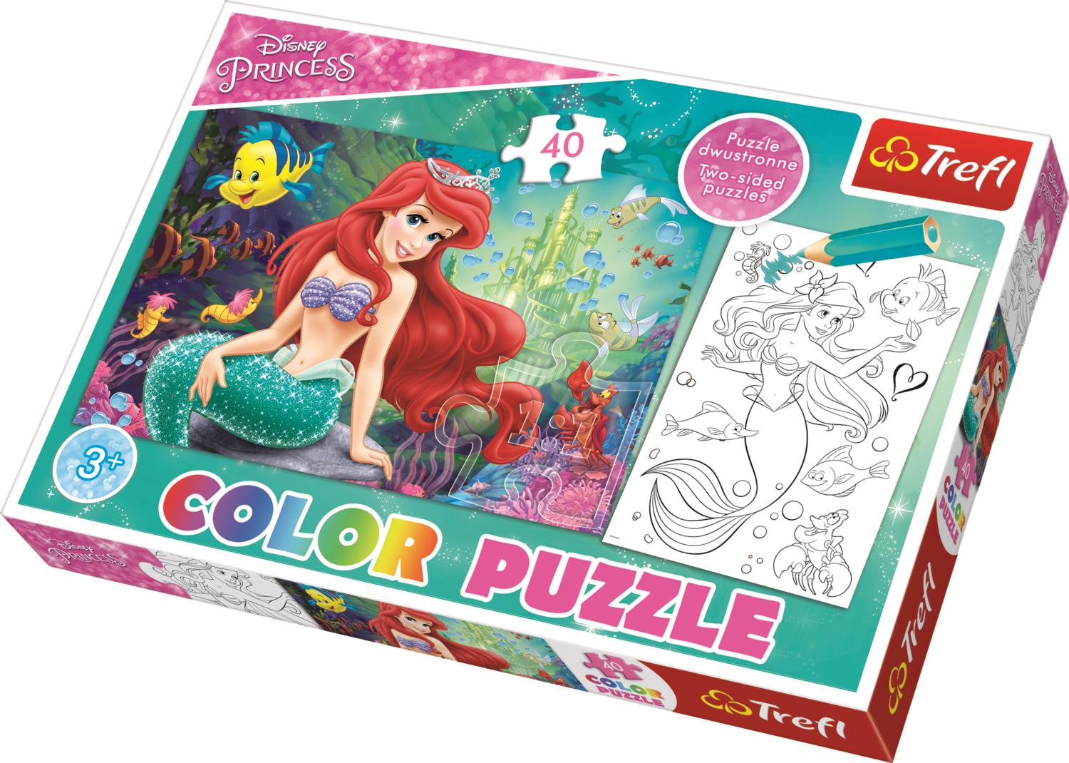 Trefl Çocuk Puzzle 36513 Princess, Disney 40 Parça Renkli Puzzle