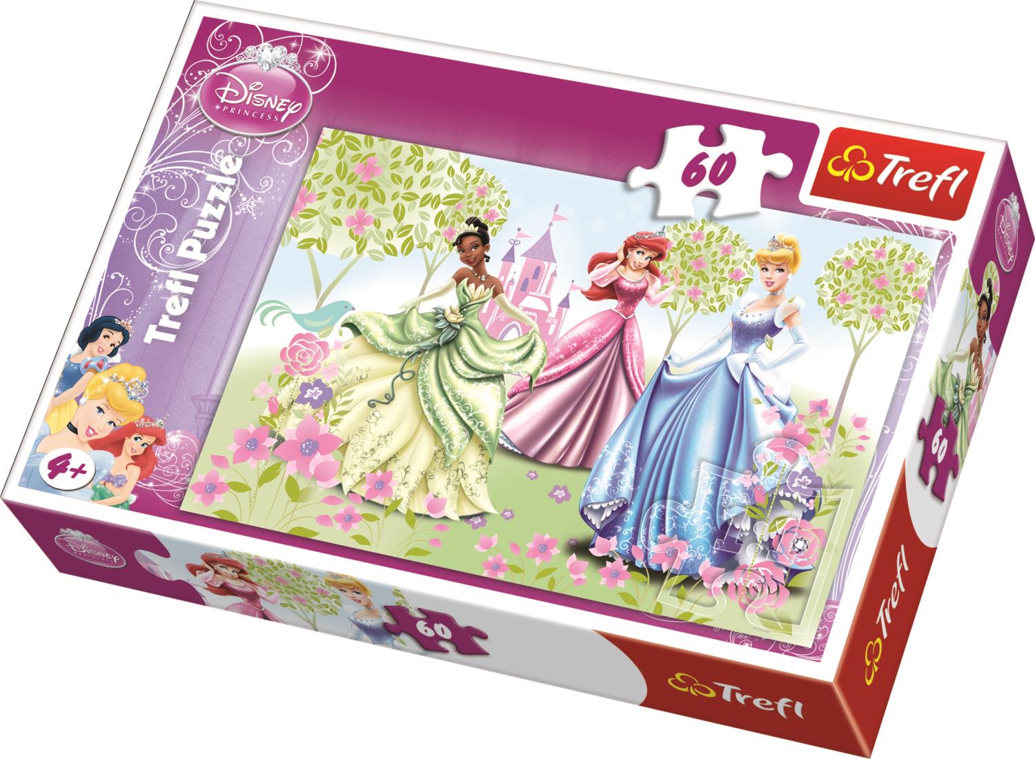 Trefl Çocuk Puzzle 17191 Princess Stroll Through The Garden, Disney 60 Parça Puzzle