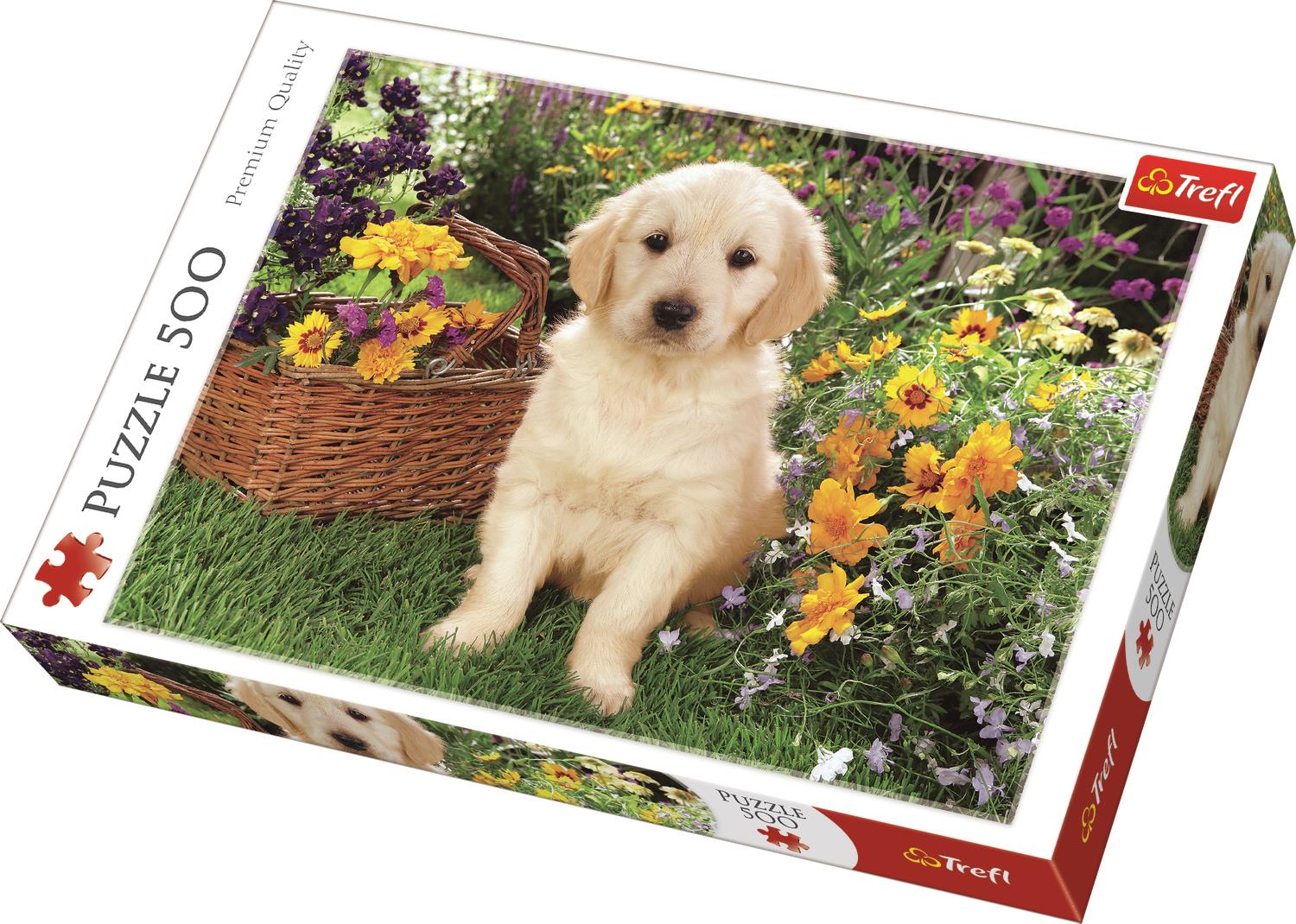 Trefl Puzzle 37160 Puppy Labrador In The Garden 500 Parça Puzzle