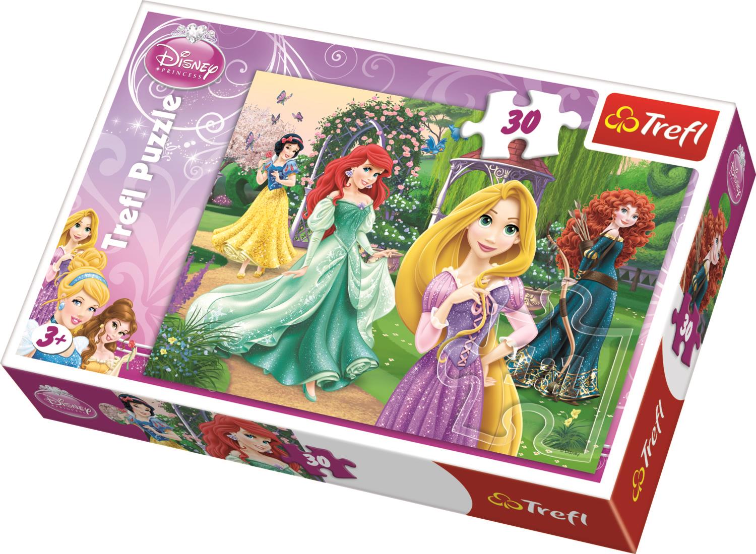 Trefl Çocuk Puzzle 18172 Rapunzel, Merida, Ariel And Snow White, Disney 30 Parça Puzzle