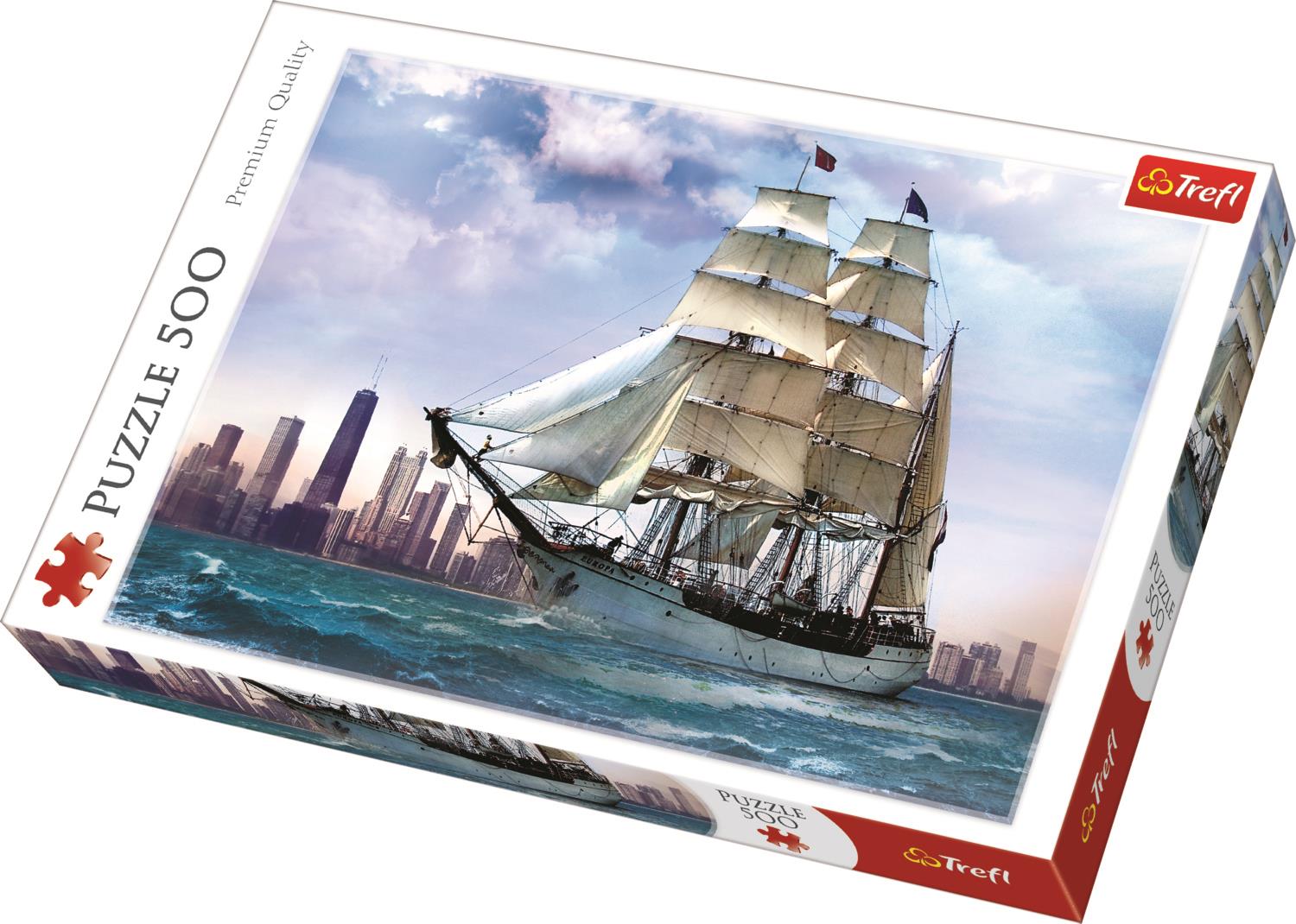 Trefl Puzzle 37120 Sailing Against Chicago 500 Parça Puzzle