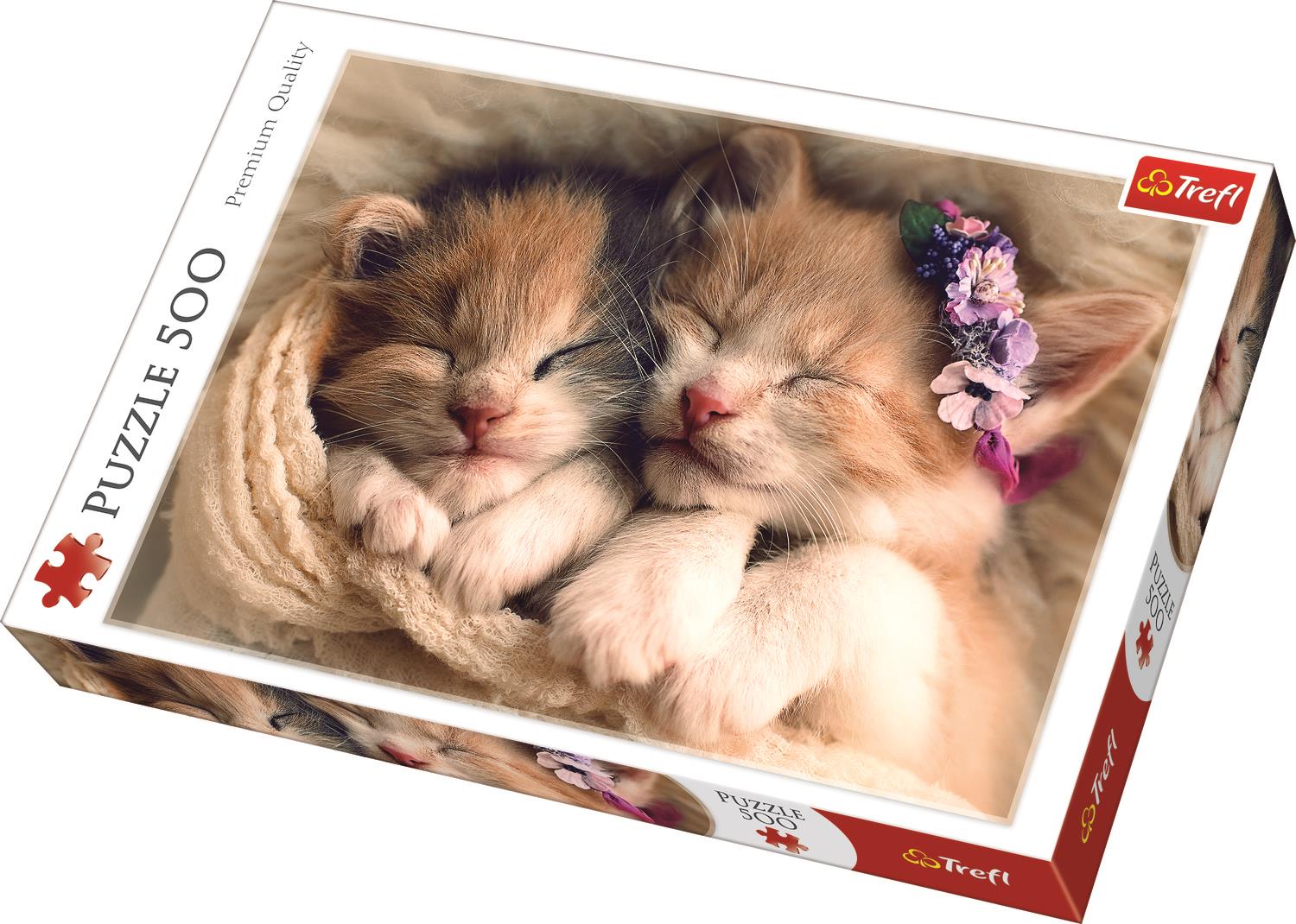 Trefl Puzzle 37271 Sleeping Kittens 500 Parça Puzzle