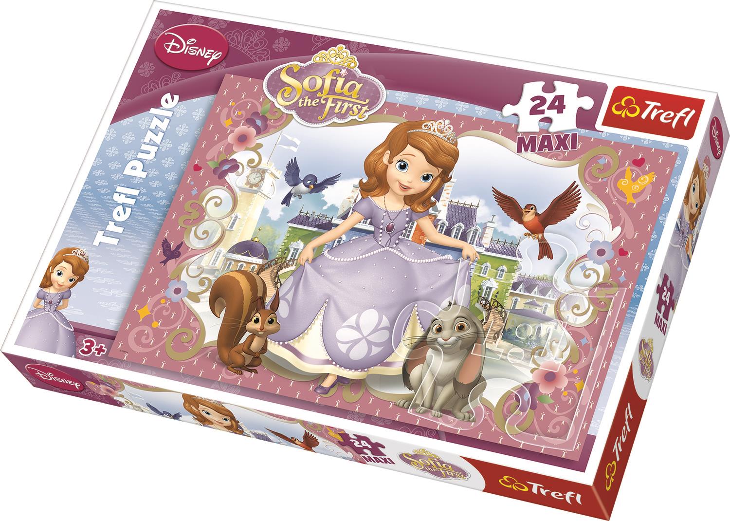 Trefl Çocuk Puzzle 14208 Sofia The First, Disney 24 Parça Maxi Puzzle