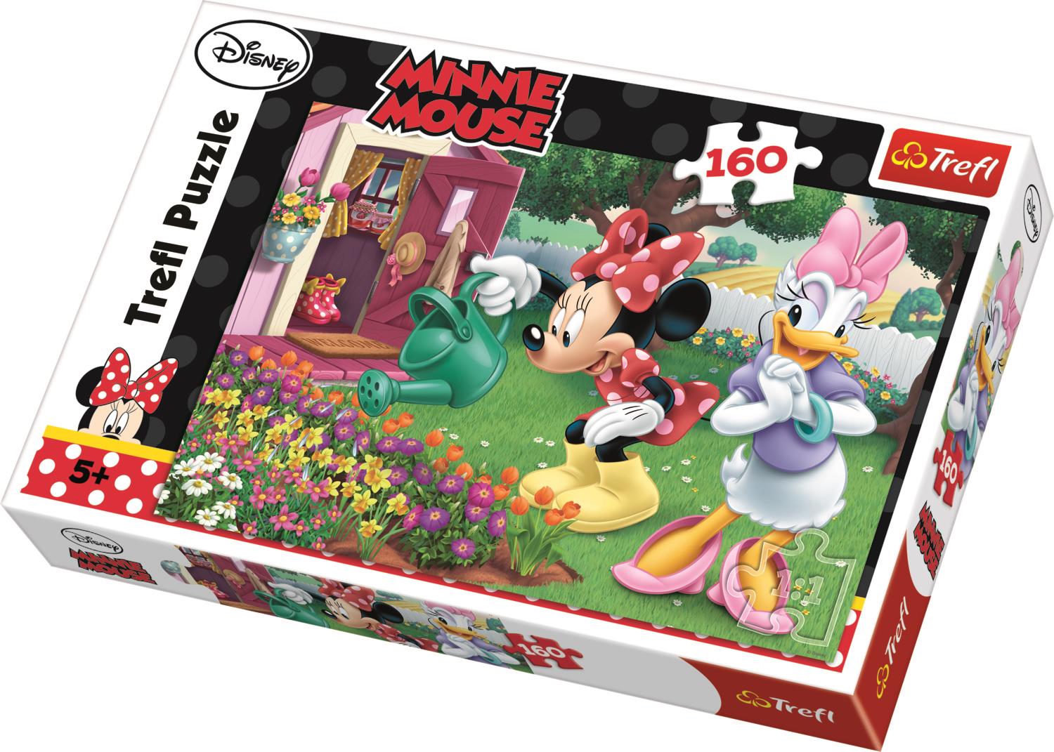 Trefl Çocuk Puzzle Minnie Watering, Disney 160 Parça Puzzle