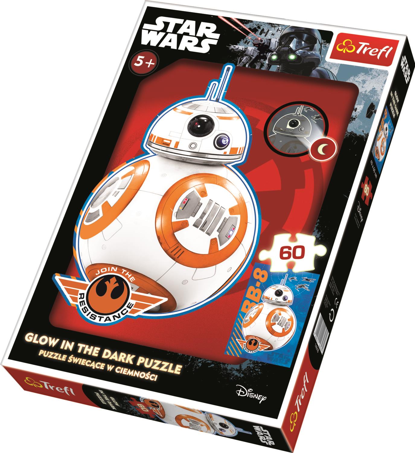 Trefl Çocuk Puzzle 14618 Star Wars Episode VII: Force Awakens, Join The Resistance 60 Parça Glow In The Dark Puzzle