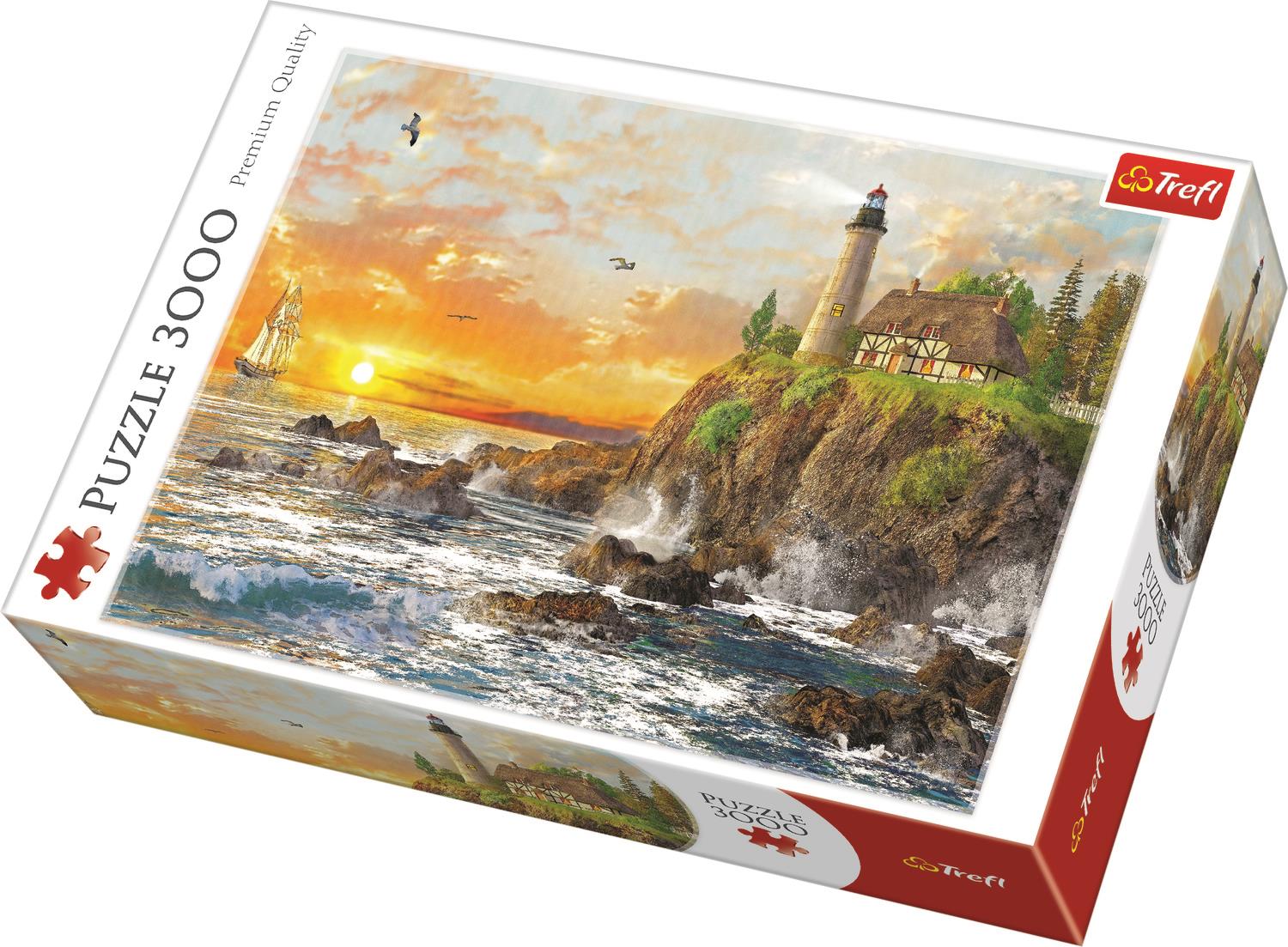 Trefl Puzzle 33044 Sunset By The Rocky Cost 3000 Parça Puzzle